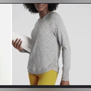 Athleta Heather Grey Beyond Mindset Sweatshirt